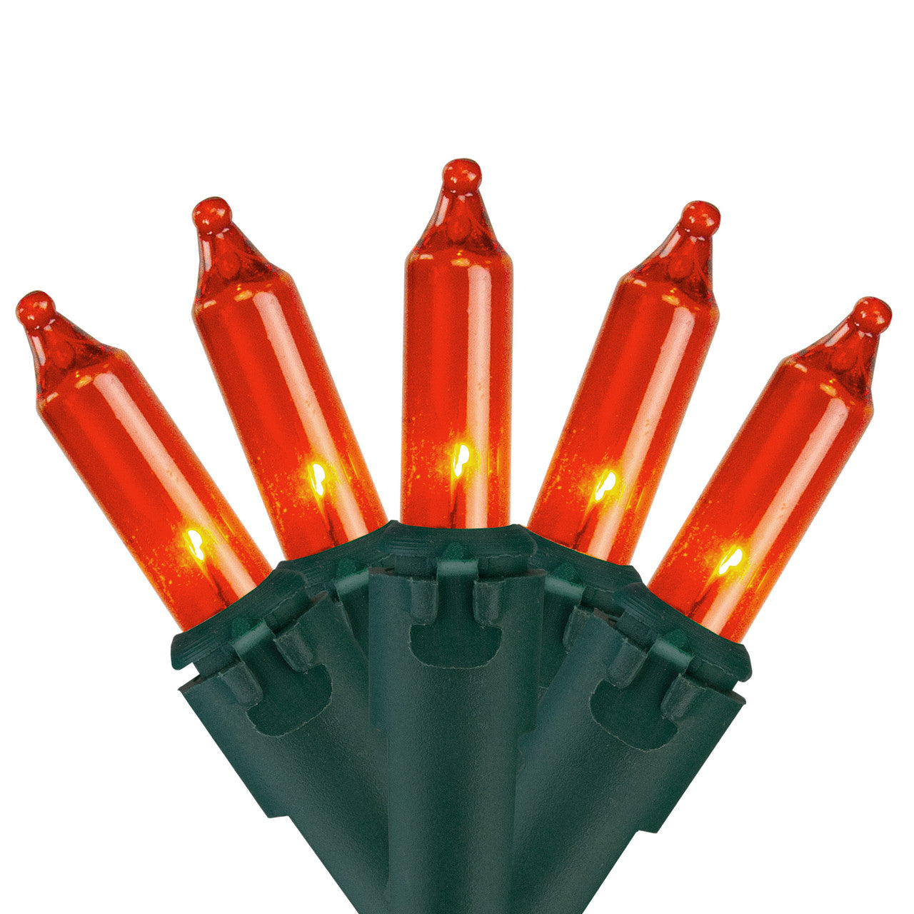 Halloween Orange Mini Incandescent Set of 100 Light Decoration