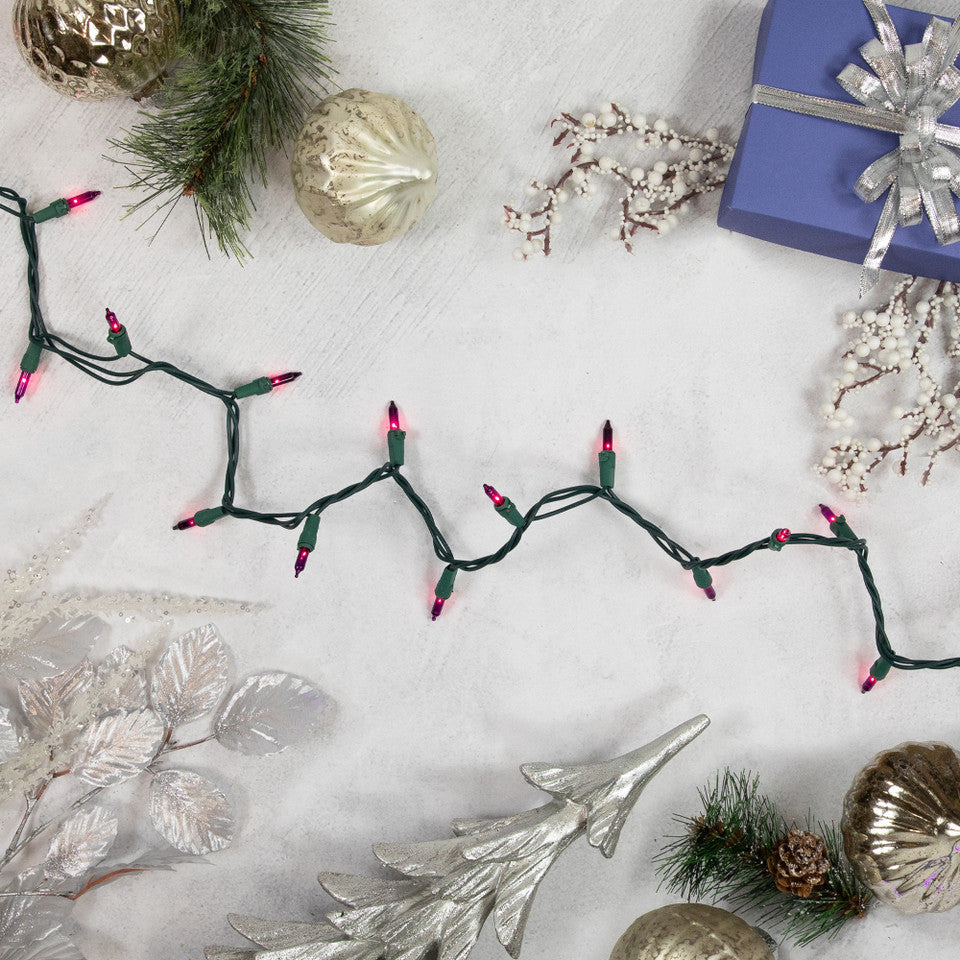 Purple Incandescent Mini Light Set - 50ct String Lights
