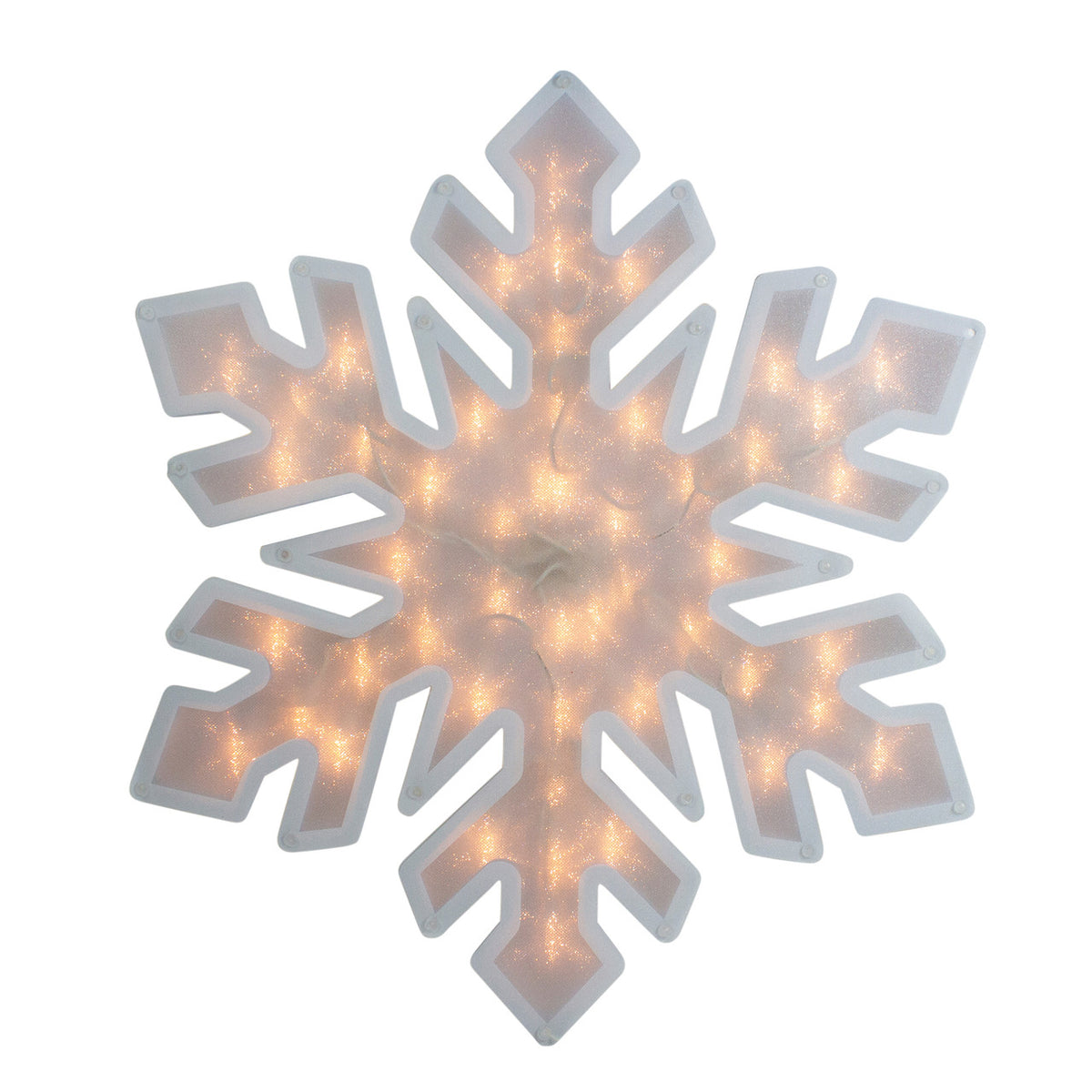 Snowflake Christmas 20&quot; Lighted Window Silhouette Decoration