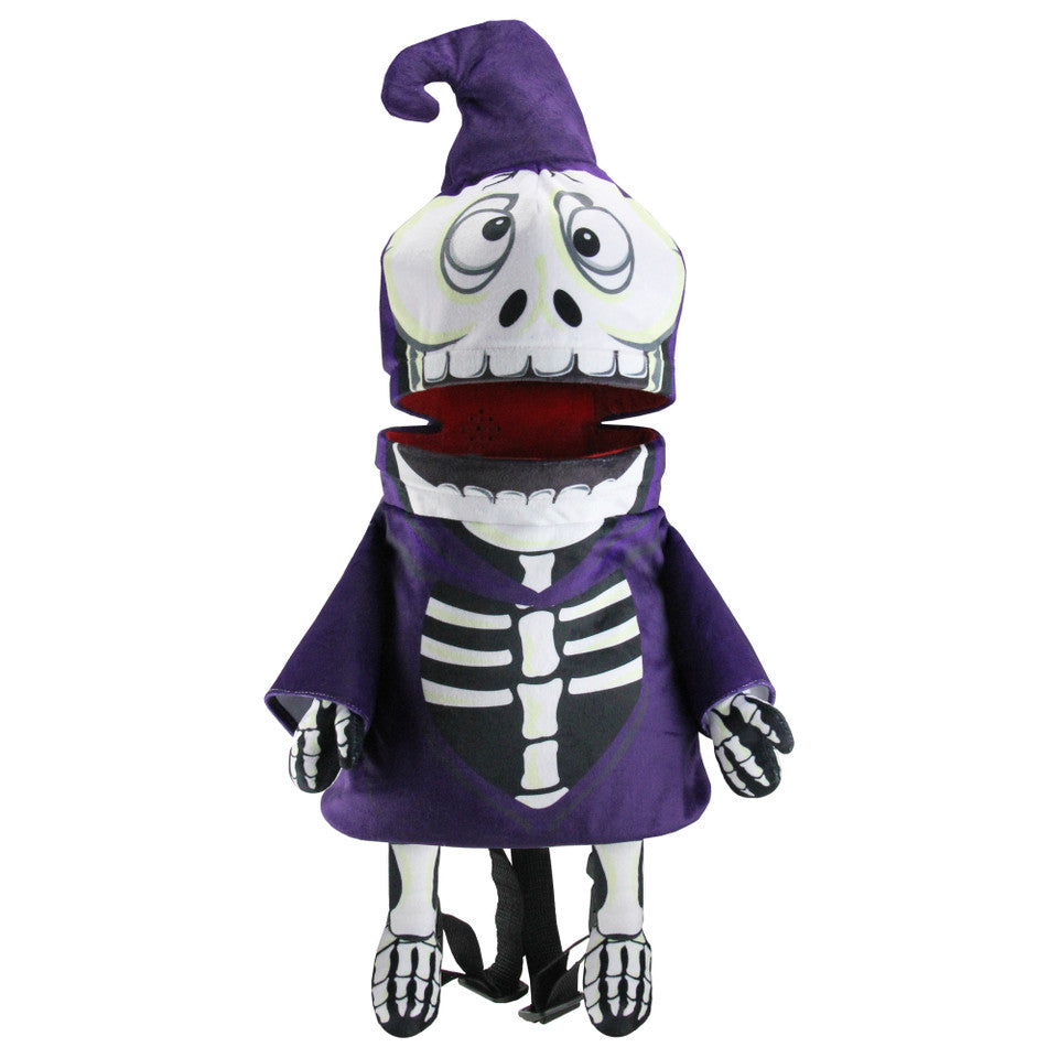24" Animated & Musical Skeleton Candy Bag