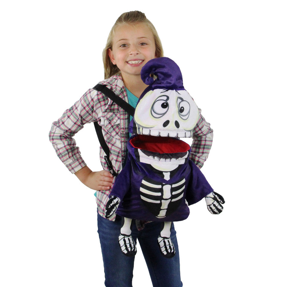 24" Animated & Musical Skeleton Candy Bag