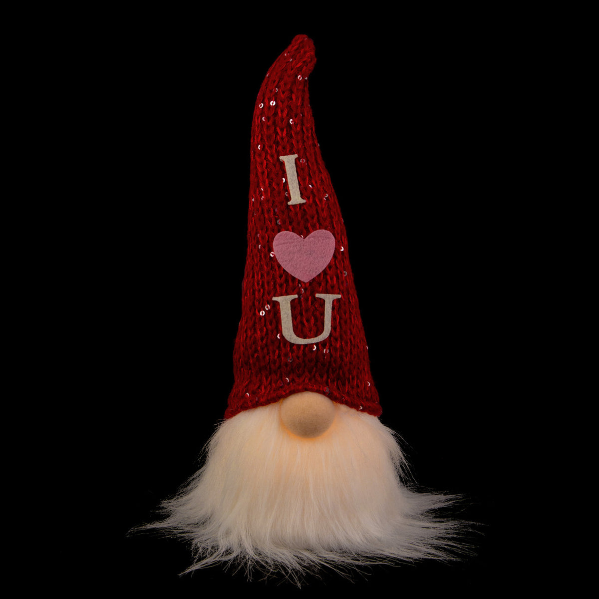 LED Lighted Valentine&#39;s Day Gnome 11.5&quot;