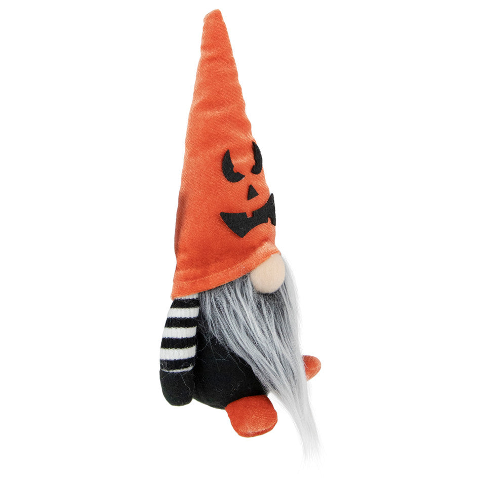Spooky Jack-O&#39;-Lantern Hat Halloween Gnome 9.75-Inch