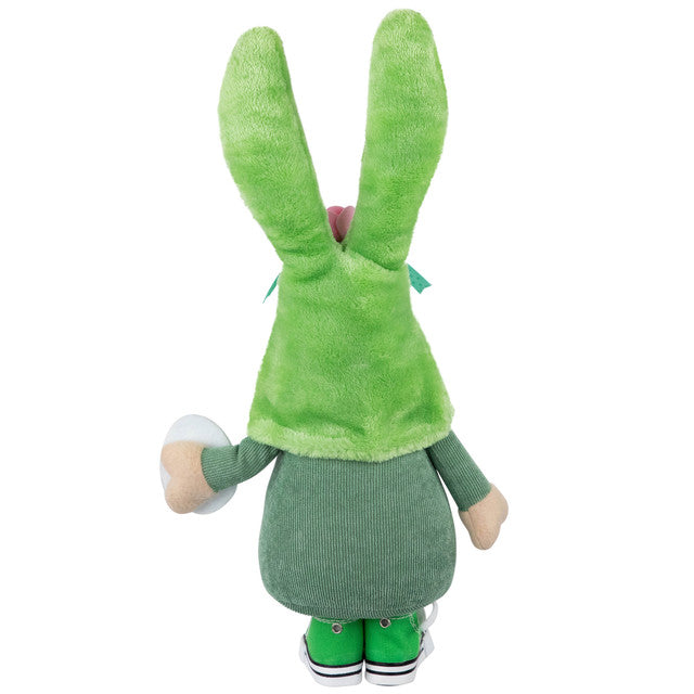 Gnome with Bunny Ears Easter Figure 15&quot; Green White