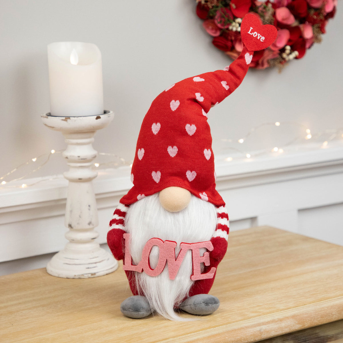 Hearts and Love Valentine&#39;s Day Gnome 18.5&quot; for Valentine&#39;s Day Decor