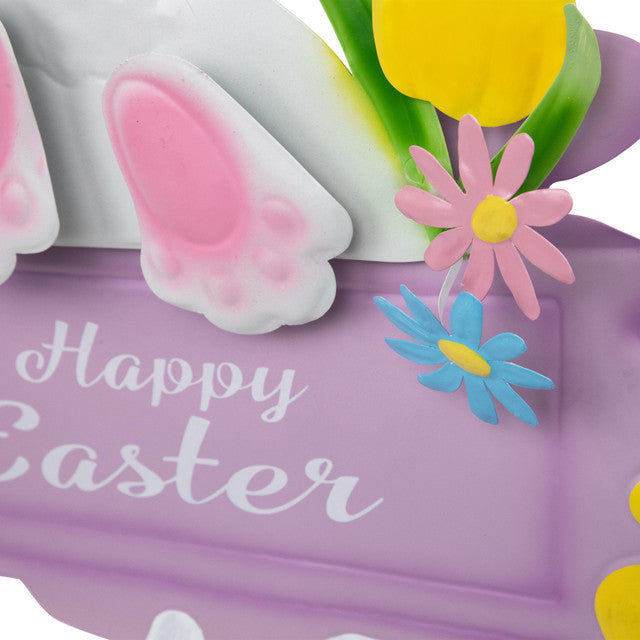 Purple Easter Bunny Garden Stake for Outdoor Decoration