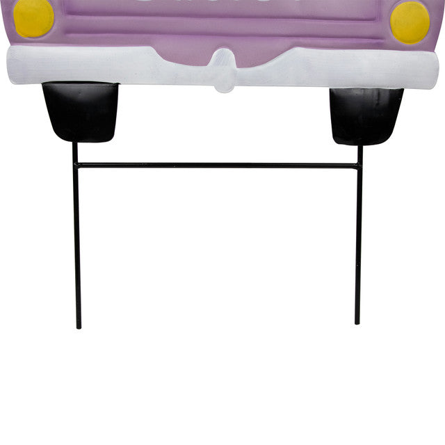 Purple Easter Bunny Garden Stake for Outdoor Decoration