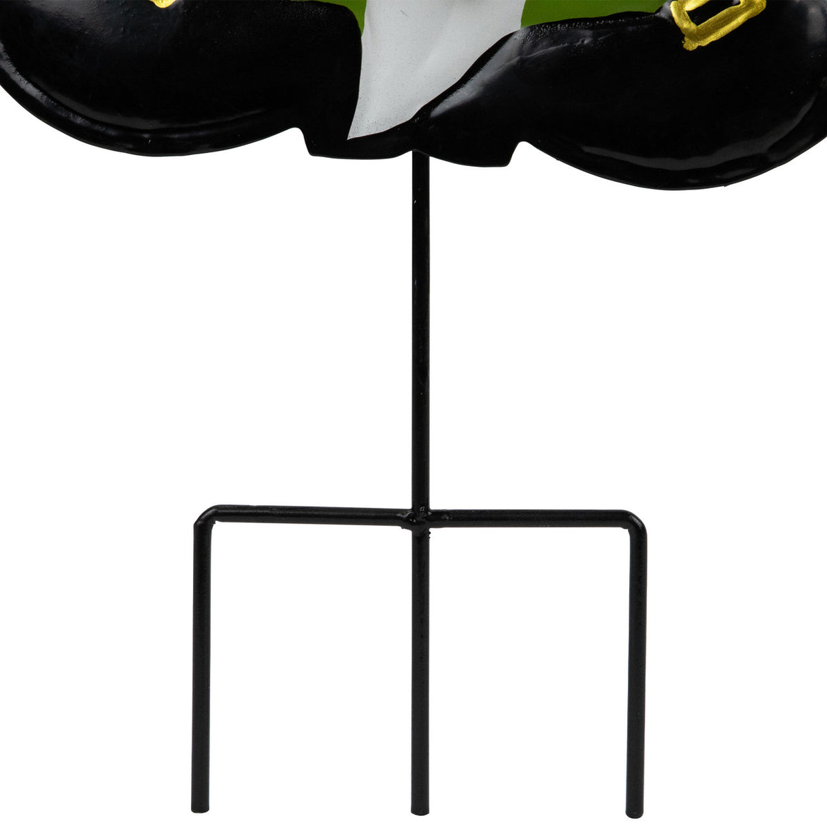 Gnomes St Patrick&#39;s Day Set of 2 Outdoor Garden Stakes Pot of Gold and Rainbow Gnomes