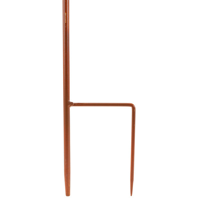 Outdoor Metal Spring Yard Stake 25.5&quot; Easter Egg Bunny Trail