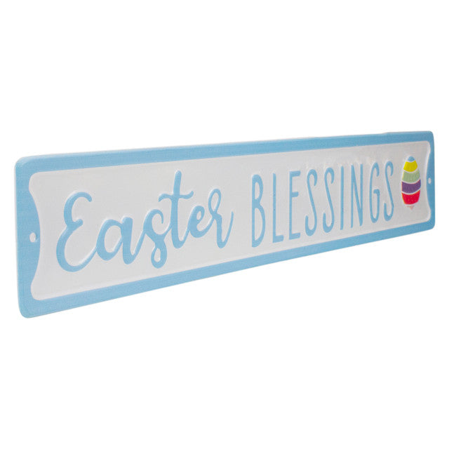 Metal Easter Blessings Wall Sign Decorative 20.25&quot;