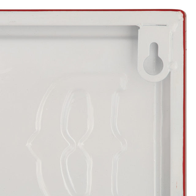 Dad&#39;s BBQ Metal Sign - 23&quot; Red Wall Decor