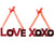 Wooden LOVE and XOXO Valentine's Day Wall Decorations