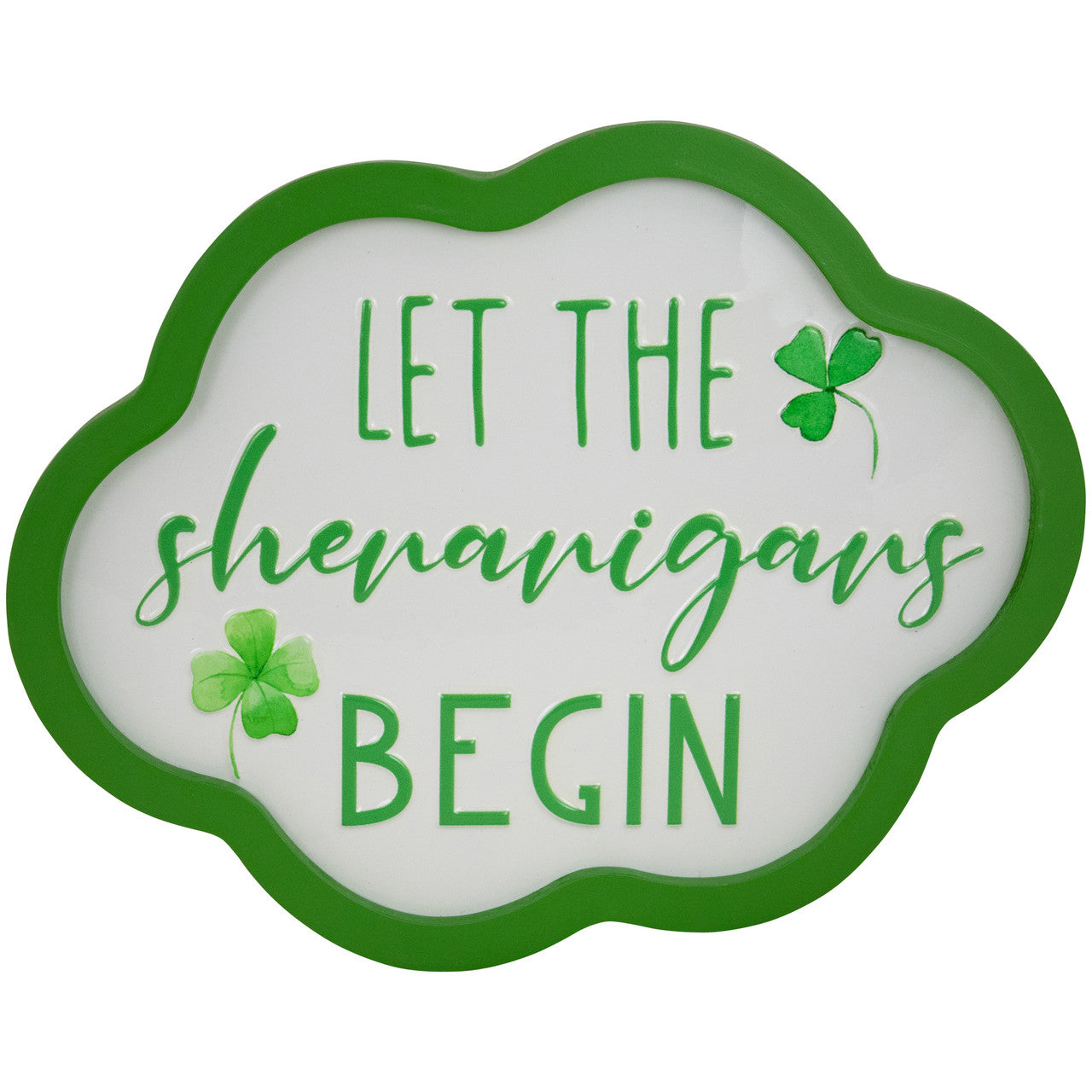 Irish Wall Decor Let the Shenanigans Begin 14" for St. Patricks Day