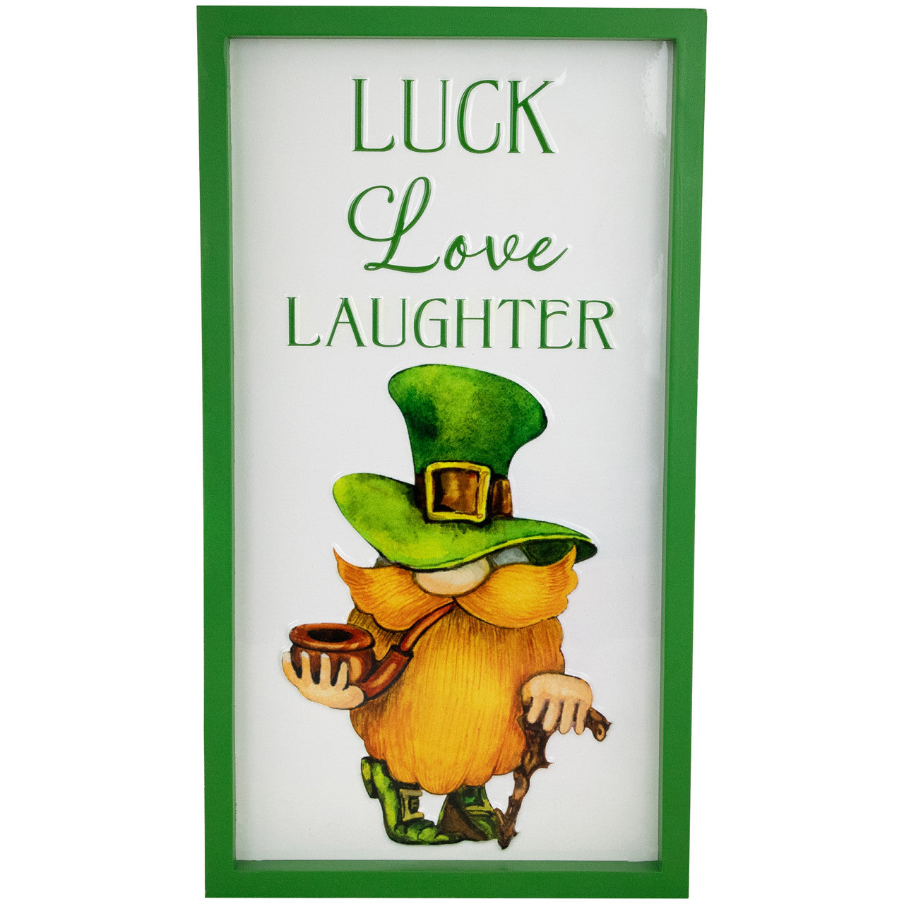 Luck Love Laughter St Patricks Day Wall Sign