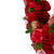 Artificial Floral Heart Shaped Wreath 10 Inch, Red