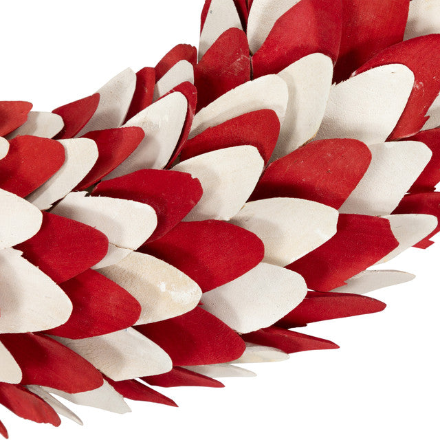 15&quot; Wood American Flag Wreath Patriotic Decor