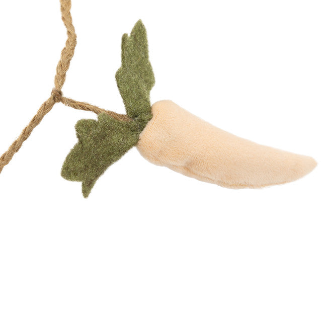 Carrots Bunnies Plush Easter Garland for Easter Decoration