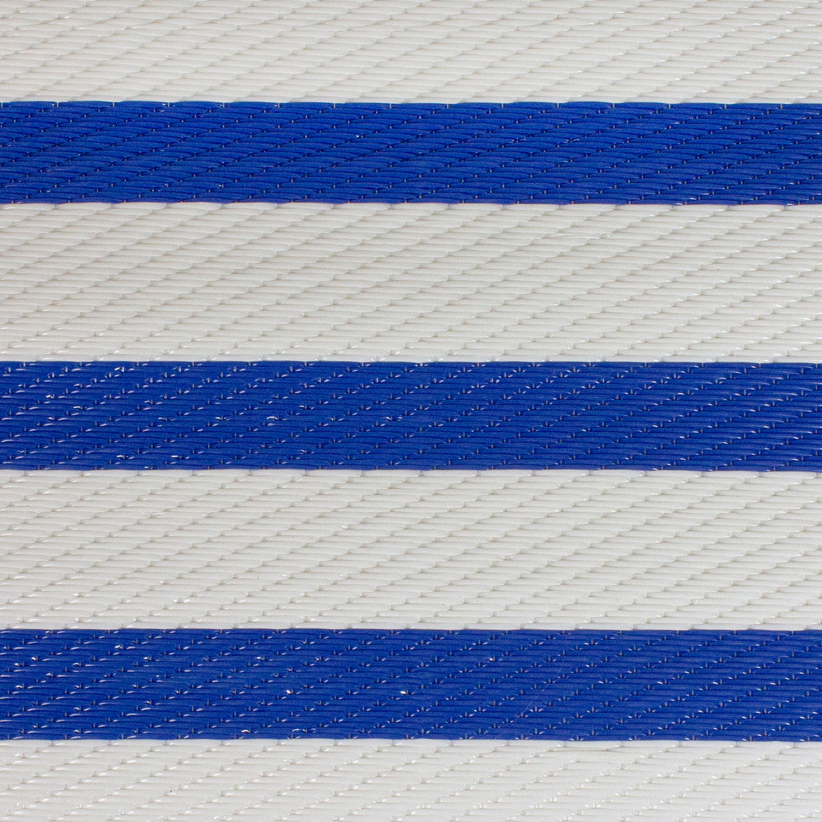 Rectangular Striped Outdoor Area Rug Blue White 4&#39; x 6&#39;