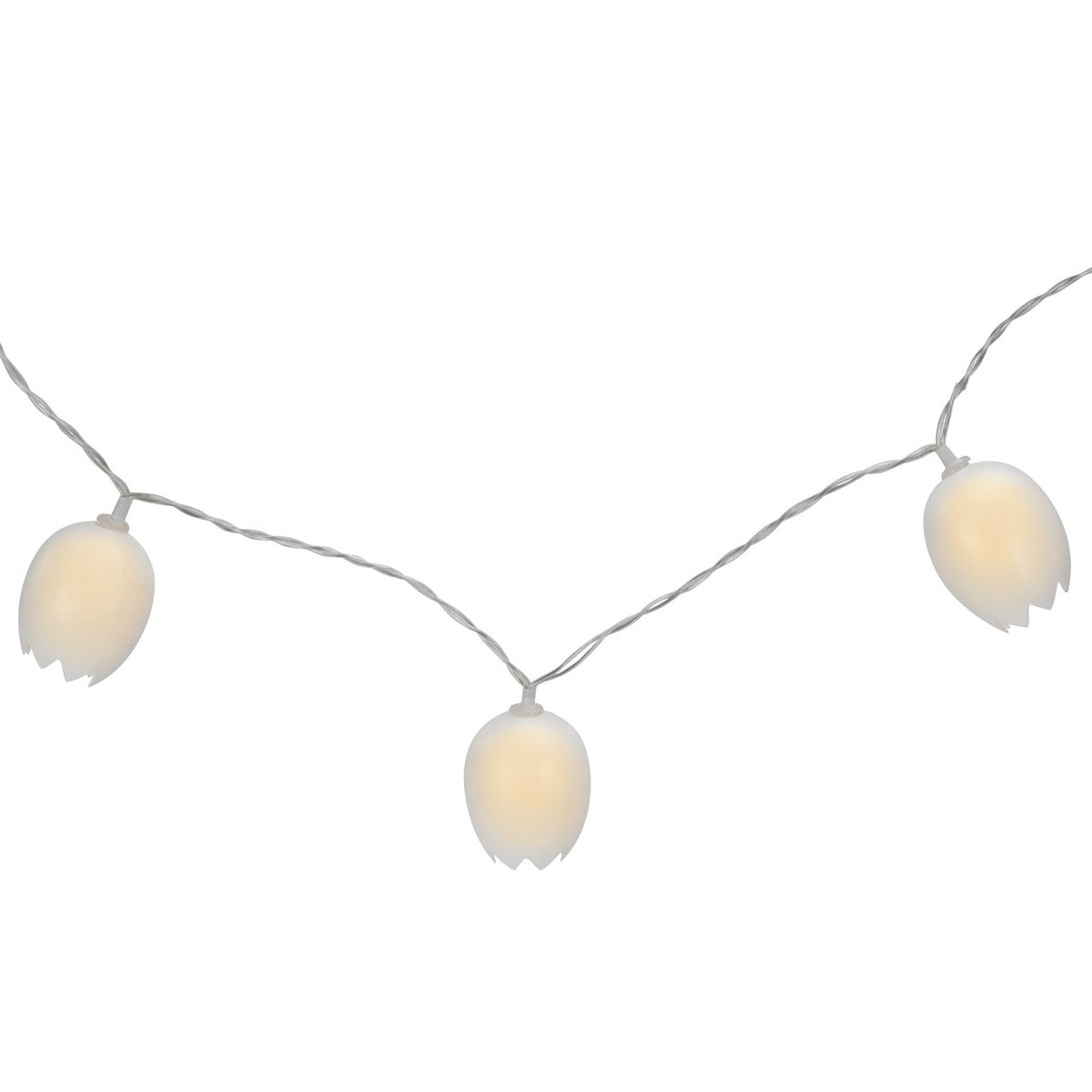 Easter Egg String Lights 10 Count LED Clear Wire 4.5ft