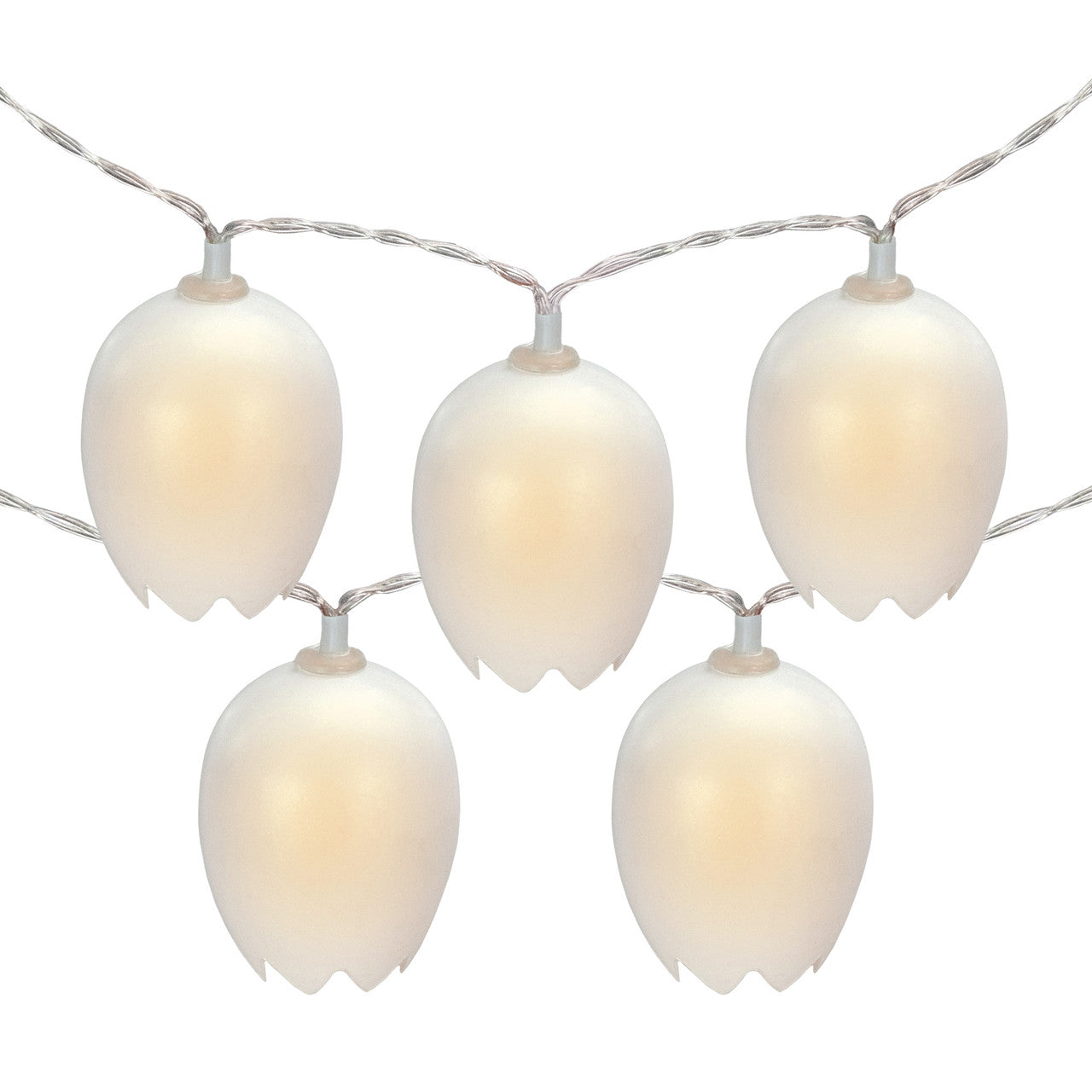 Easter Egg String Lights 10 Count LED Clear Wire 4.5ft