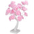 LED Lighted Rose Flower Tree Decoration Warm Lights 17 Inch, Pink and White