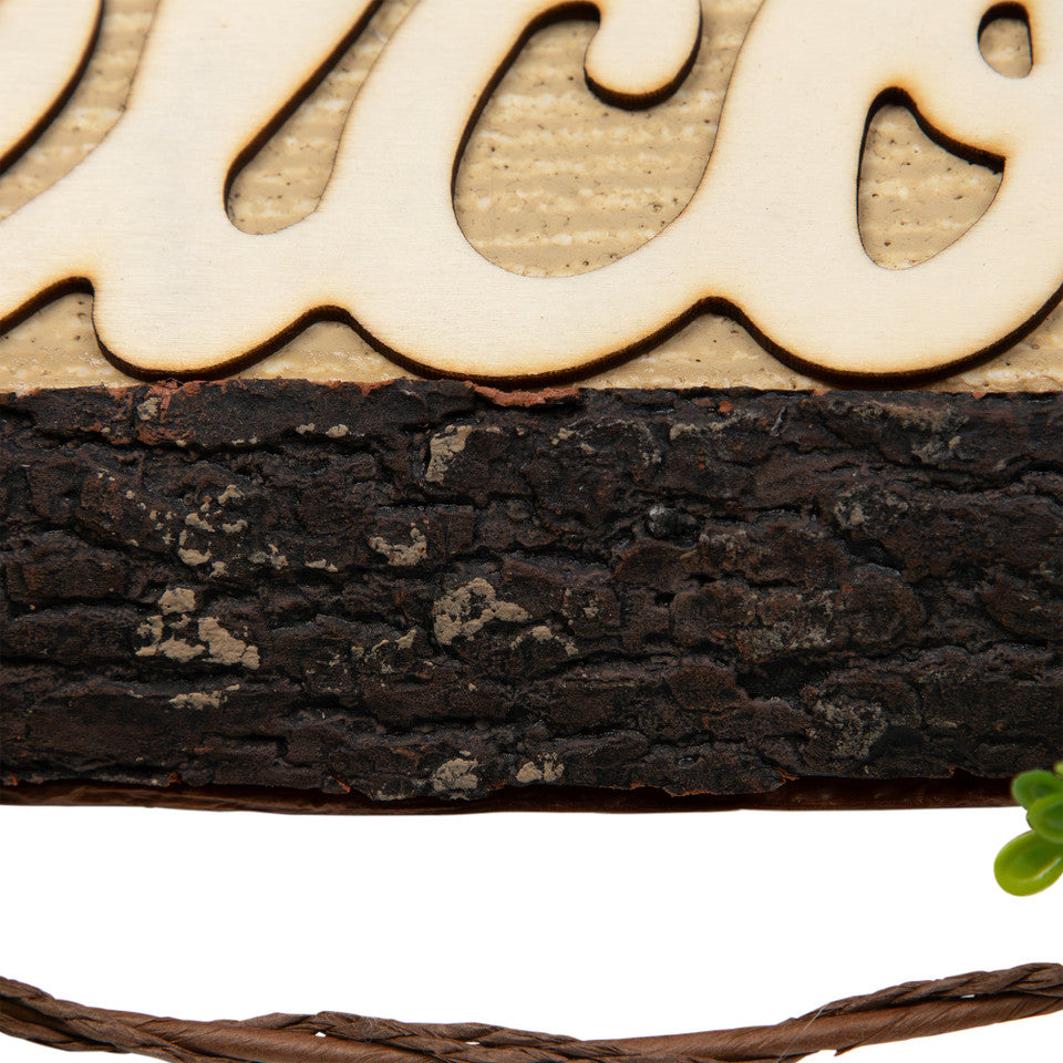 16" Bunny Rabbit Couple Easter Wreath Floral and Foliage Design