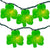 Irish Shamrock St Patrick's Day String Lights 7.25ft Green Wire