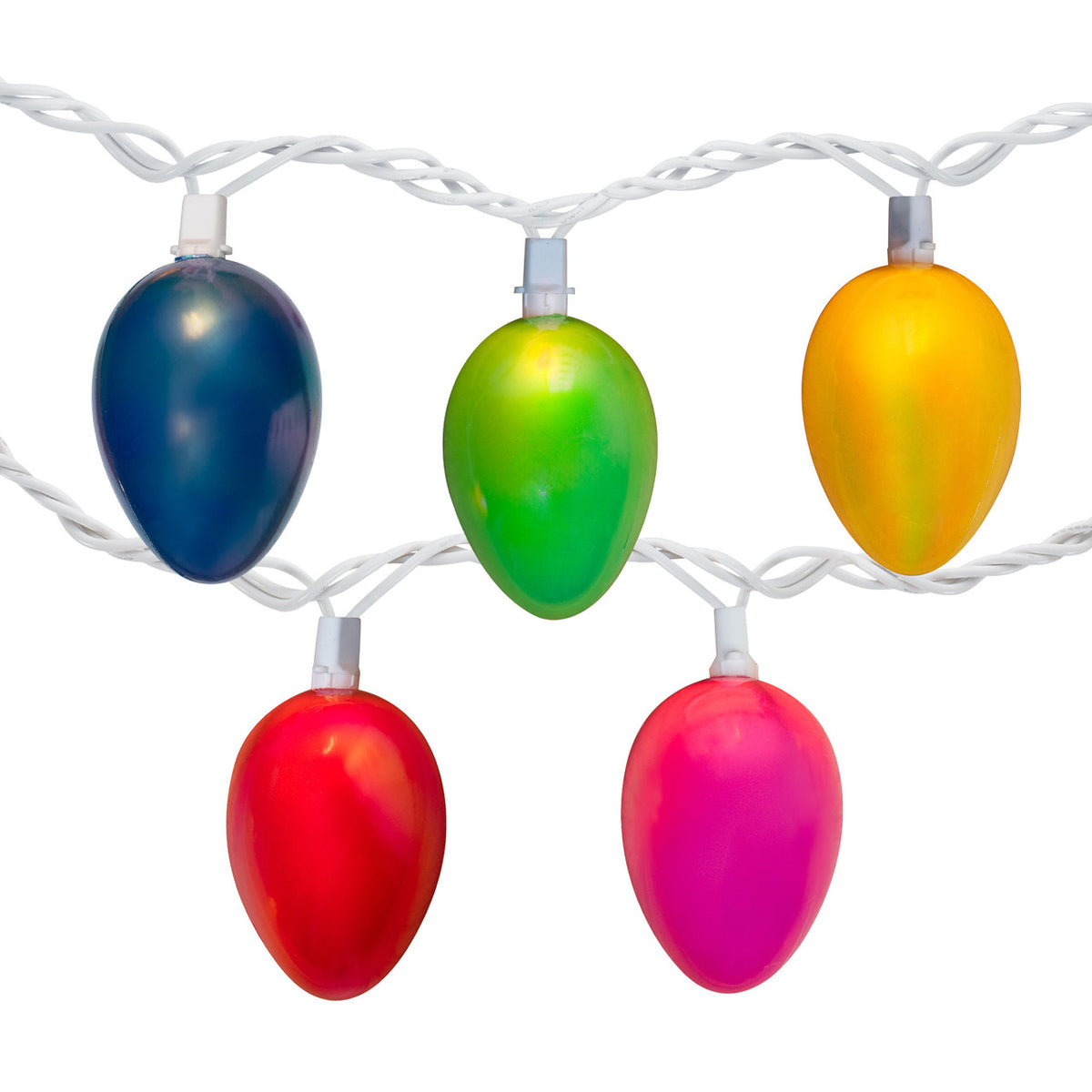 Multi Colored Easter Egg Pearl String Lights 10 Count