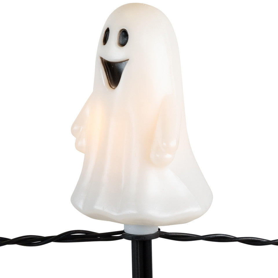 5-Pack Lighted White Ghost Halloween Pathway Lights (13 Inch) Outdoor Yard Stakes