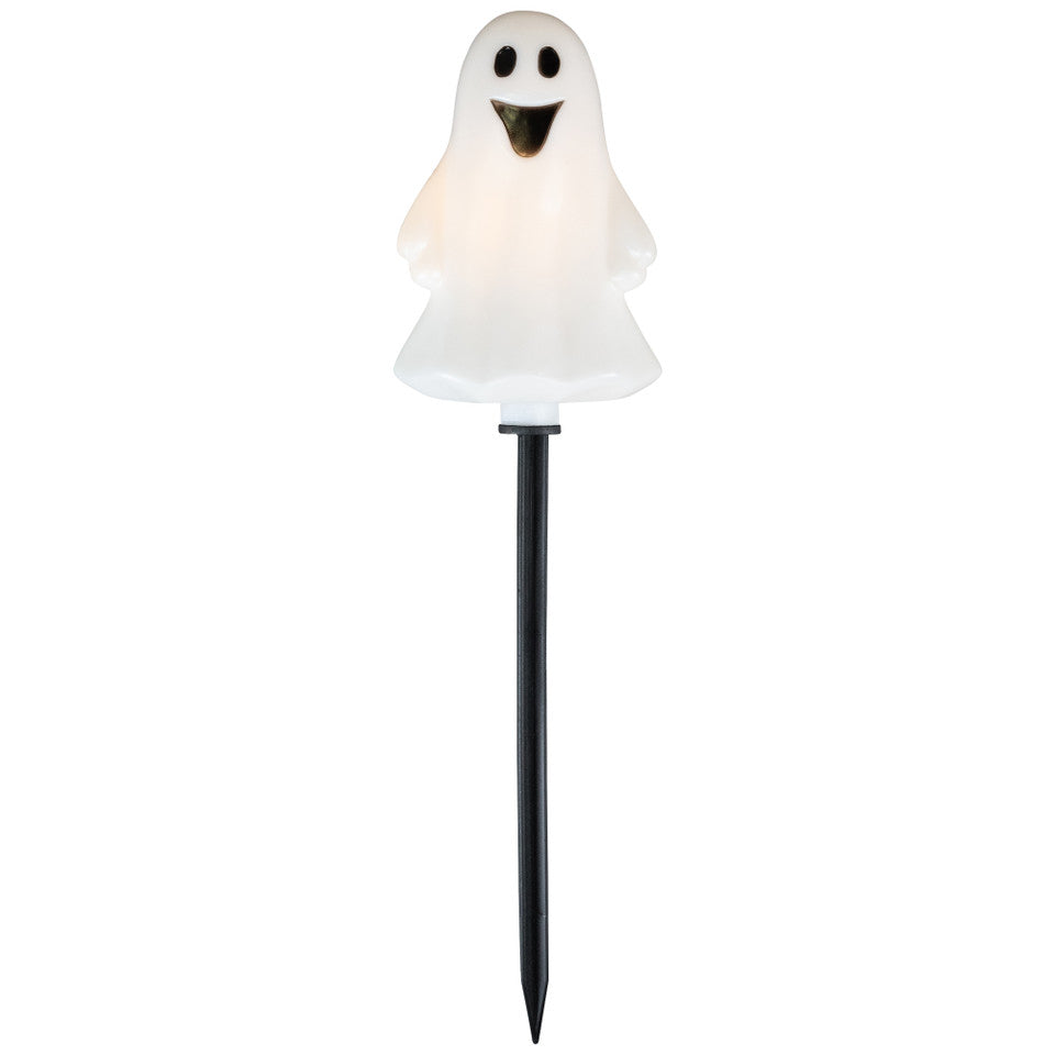 5-Pack Lighted White Ghost Halloween Pathway Lights (13 Inch) Outdoor Yard Stakes