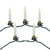 Clip On Christmas Tree Lights 7' 10CT Clip On Candles with Flickering Effect