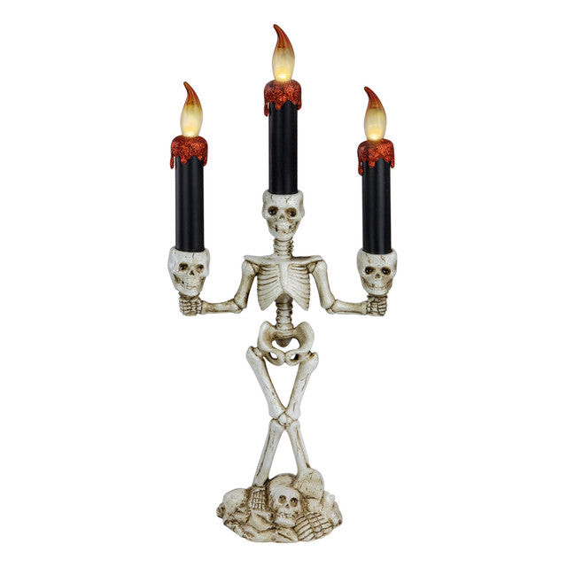Halloween Dripping 14.5&quot; Skeleton Candle Decoration