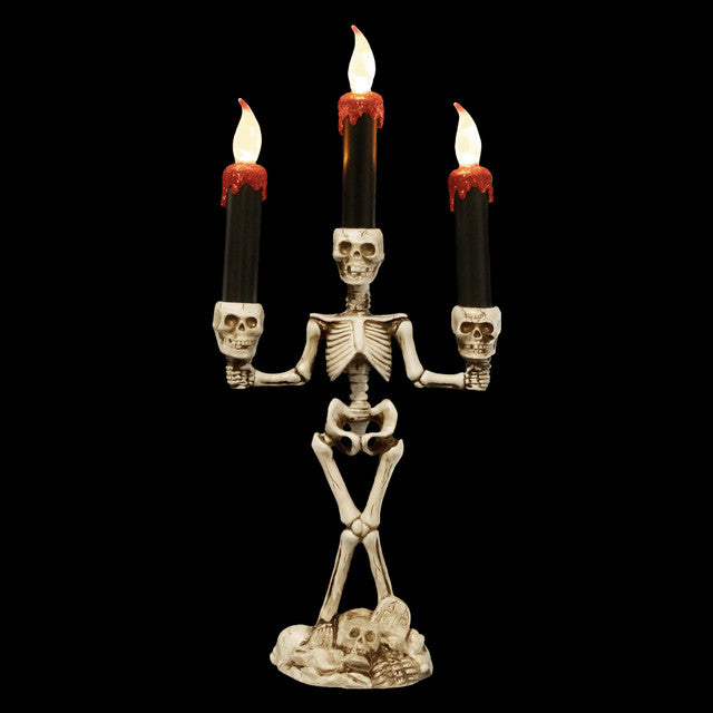 Halloween Dripping 14.5" Skeleton Candle Decoration