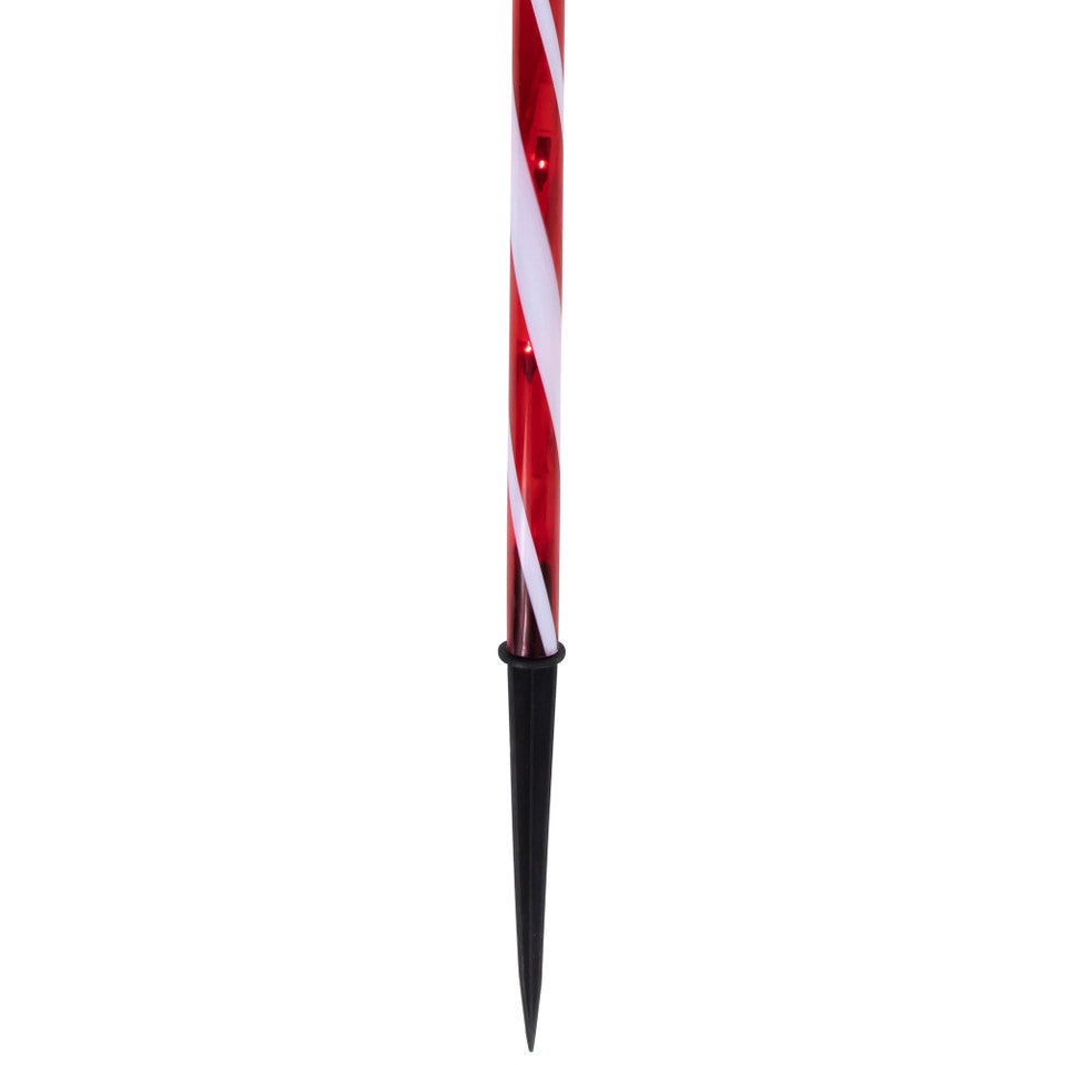 Twinkle Lighted Candy Cane Outdoor Pathway Markers – Set of 3