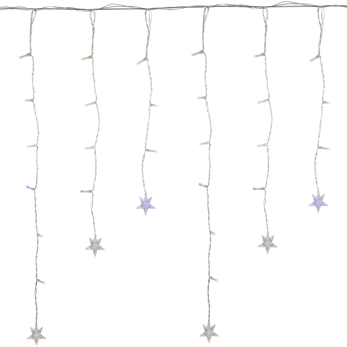 400 LED Stars Icicle Christmas Lights – Energy-Saving Holiday Decoration