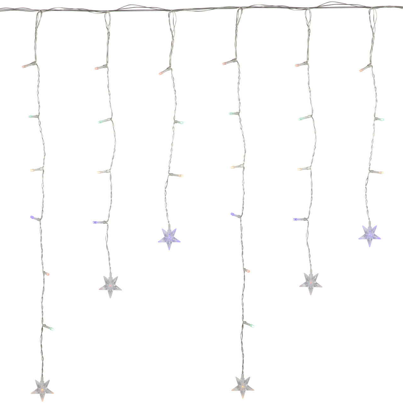 400 LED Stars Icicle Christmas Lights – Energy-Saving Holiday Decoration