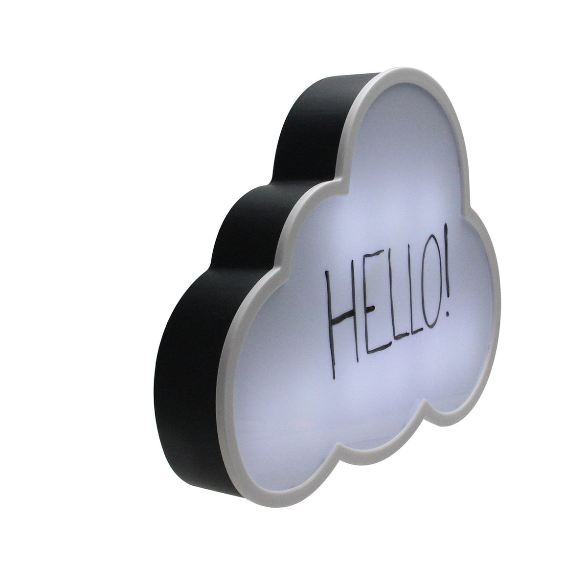 Cloud Shaped LED White Board 12&quot; Battery Operated Wall Decoration