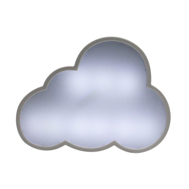 Cloud Shaped LED White Board 12&quot; Battery Operated Wall Decoration