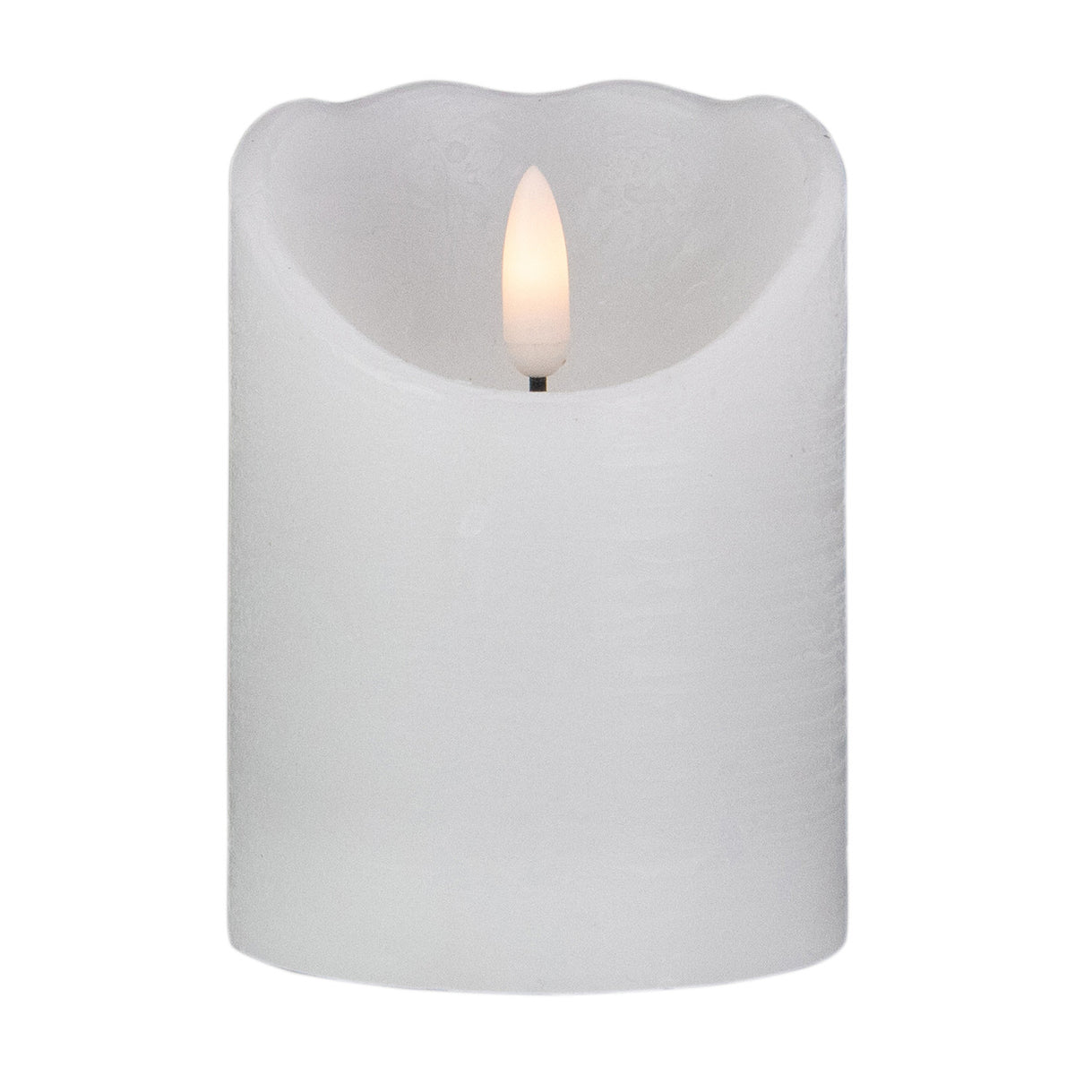 LED Flameless Candle Battery Operated White 4&quot;