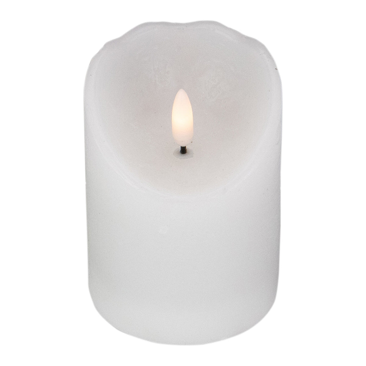 LED Flameless Candle Battery Operated White 4&quot;