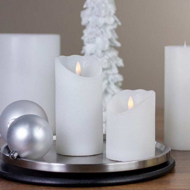 LED Flameless Candle Battery Operated White 4&quot;