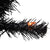 Halloween 24" Wreath Artificial Pre-Lit Black with Orange Lights
