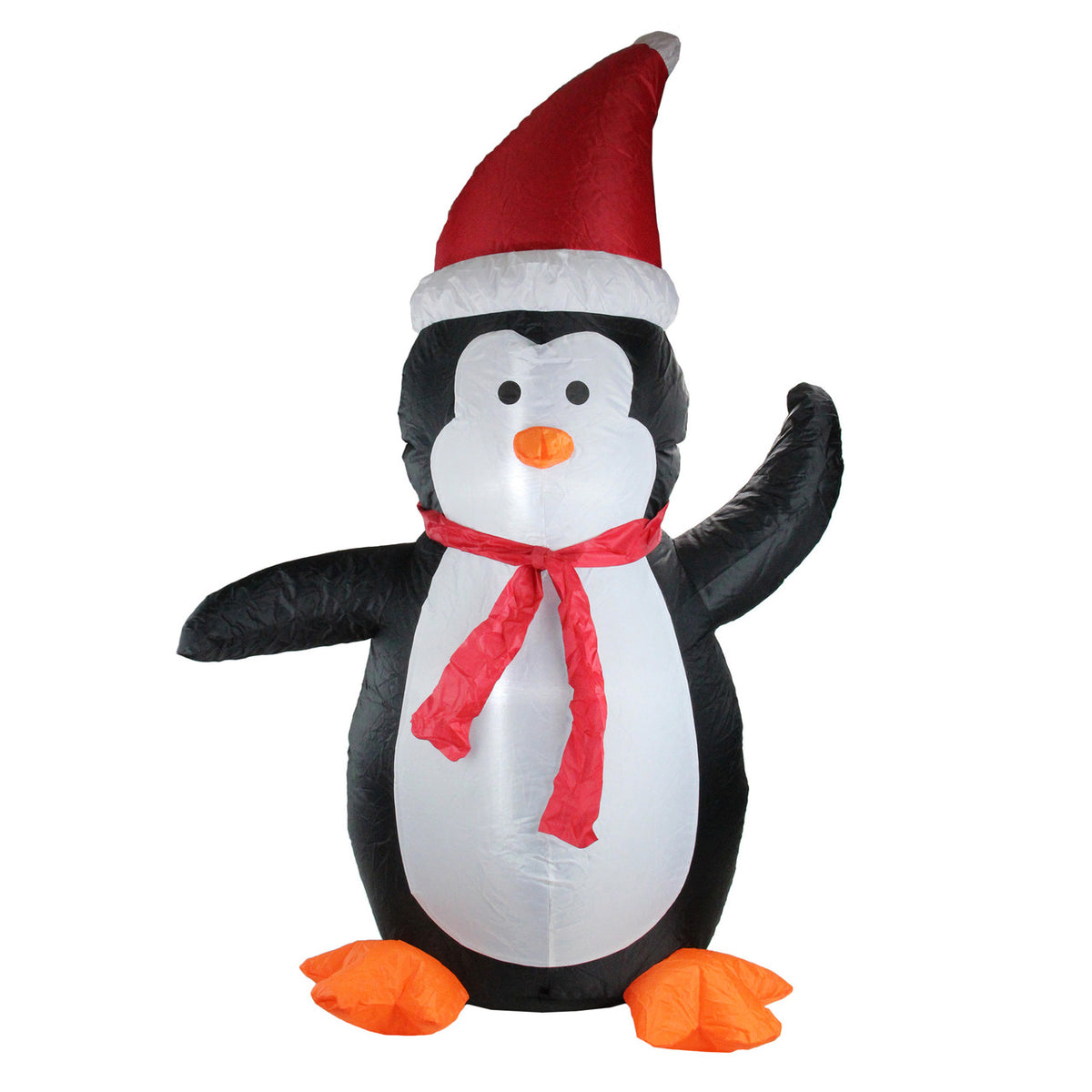 Christmas Yard Decor 4&#39; Black and White Inflatable Festive Penguin