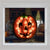 Halloween 13.5" Lighted Orange Jack O' Lantern Window Silhouette