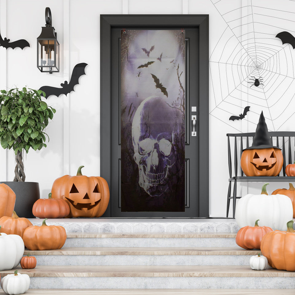 Extra Large Halloween Door Decoration 70.75&quot; Graveyard Decor