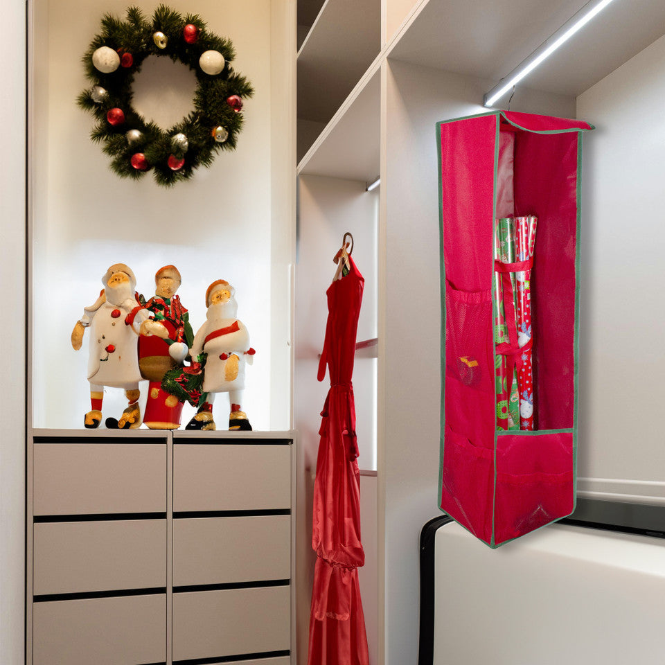 Vertical Hanging Christmas Decoration Organizer 36" Storage Bag