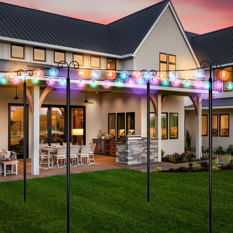 Outdoor String Light Poles - 8FT - 2 Pack