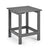 Square Wooden Side Table 15 Inch for Garden Table (Gray)