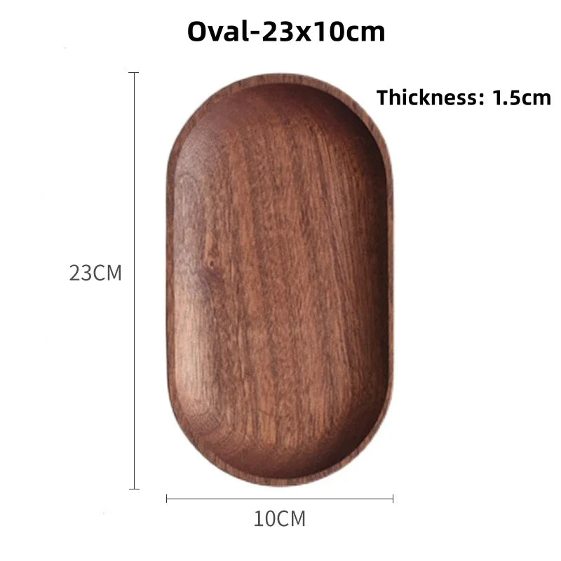 Decorative oval Wood Platter Tableware for Home Decor and Parties