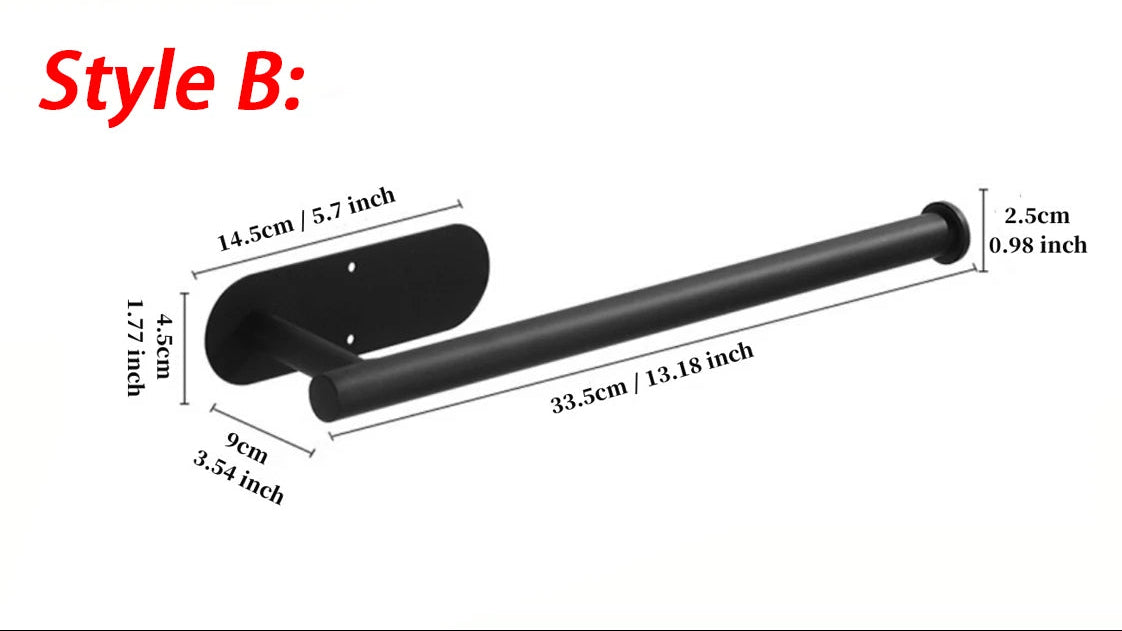 Multipurpose Adhesive Towel Rack – No-Drill Wall Mount Towel Holder Bar for Kitchen Bathroom